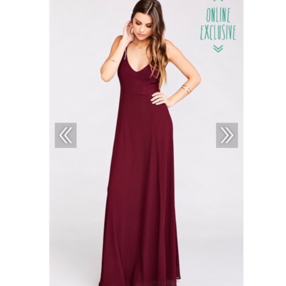 Jenn Maxi Dress- Merlot Chiffon